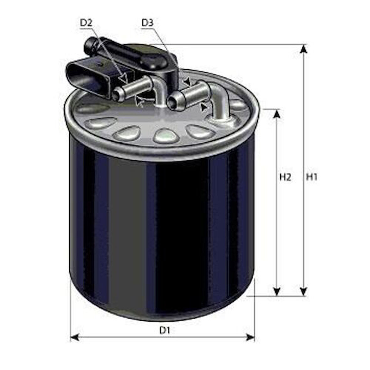 Purflux FCS930 Yakıt Filtresi Sensörlü V-Class W447 14-Vito W447 14- 6510901952