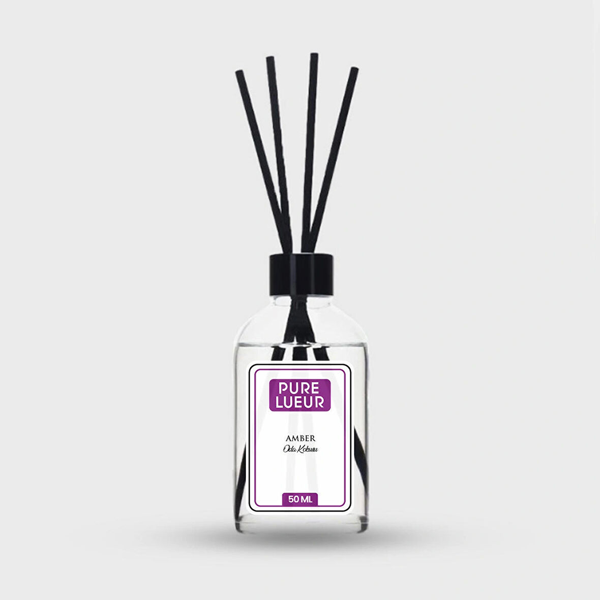 Amber Bambu Çubuklu Oda Kokusu Bambu Kokusu Amber Reed Diffuser 50ml