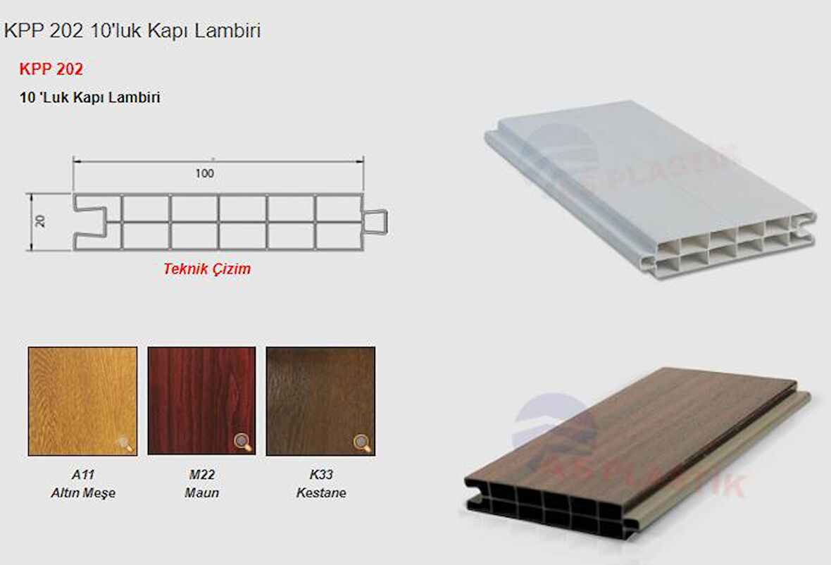 10 LUK TAKOZ LAMBİRİ 20 MM ALTINMEŞE  6 MT 