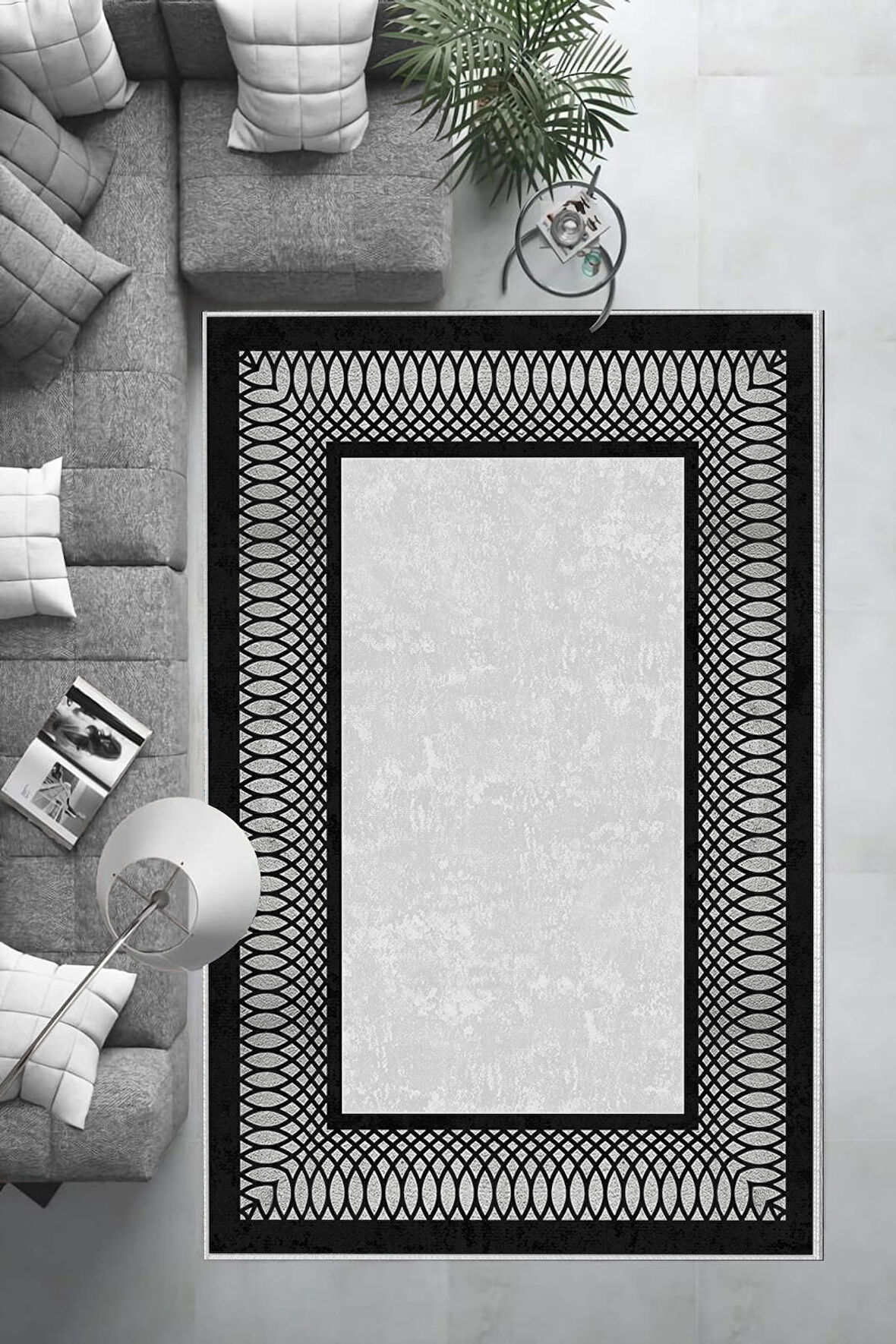 Dijital Baskı Kaymaz Deri Taban Halı