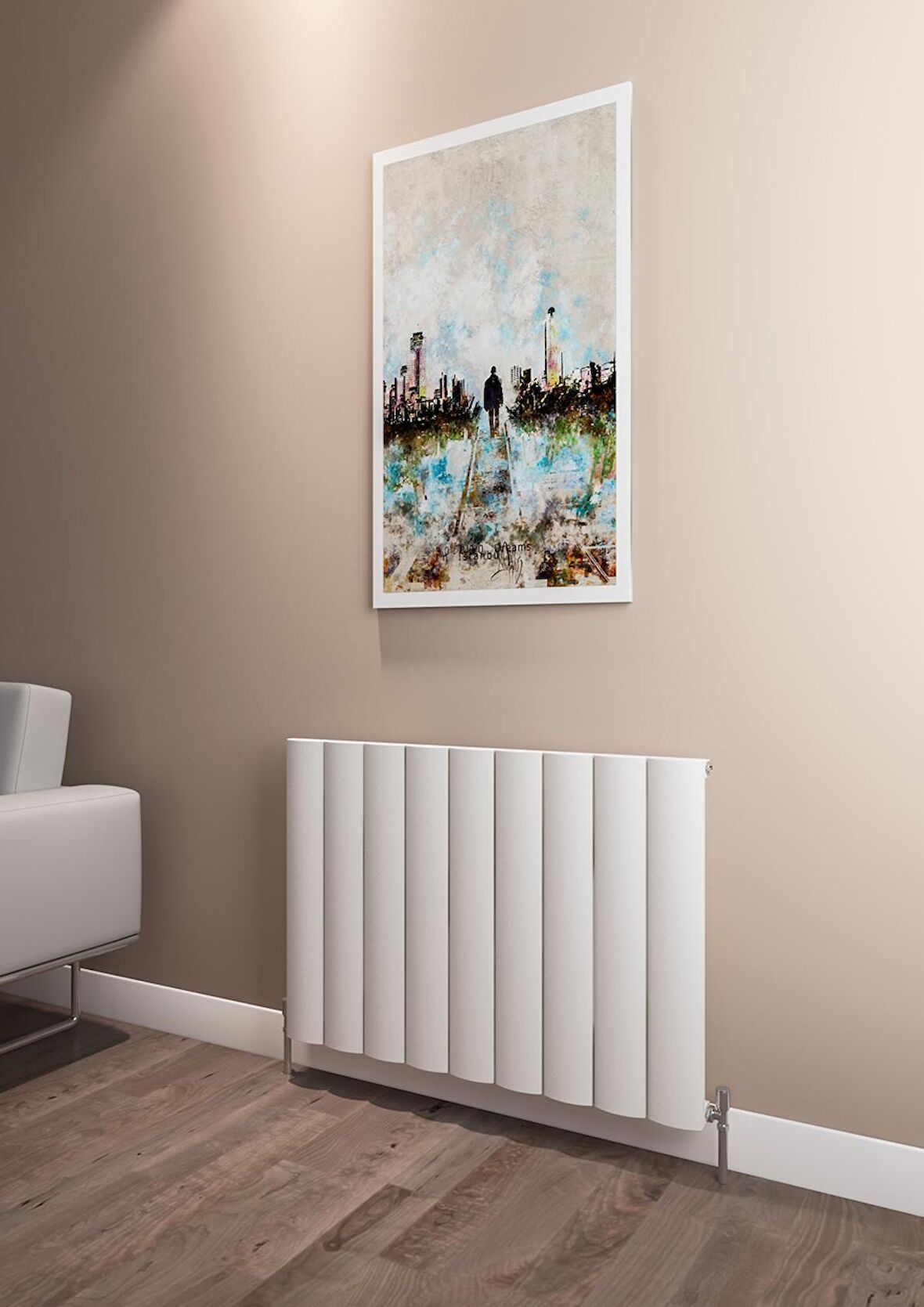 Warma Kavala Alüminyum Radyatör 850 X 600 Pütürlü Beyaz RAL 9016