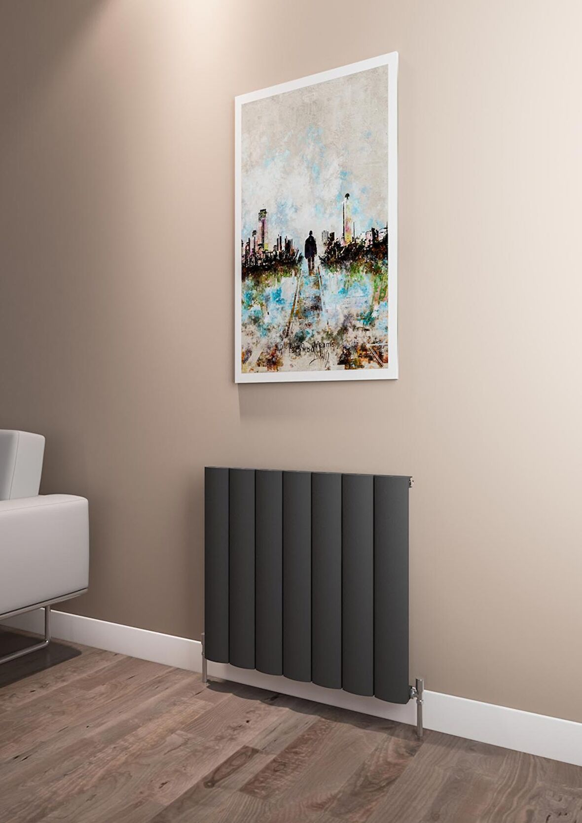 Warma Kavala Alüminyum Radyatör 660 X 600 Pütürlü Antrasit 7946