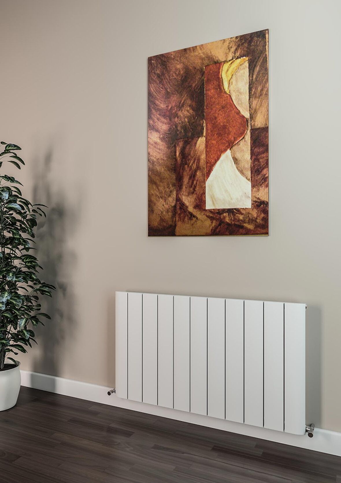 Warma Selanik Alüminyum Radyatör 1040 X 600 Pütürlü Beyaz RAL 9016
