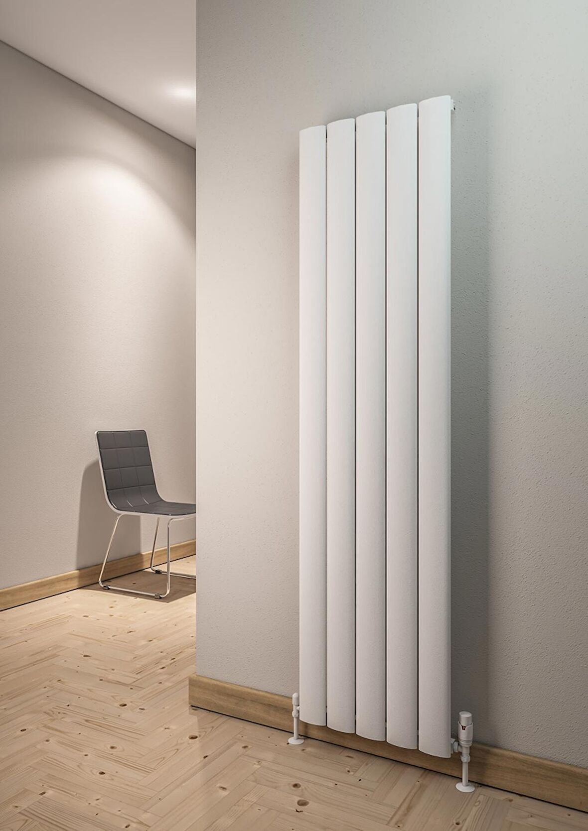 Warma Serez Alüminyum Radyatör 470 X 1800 Pütürlü Beyaz RAL 9016