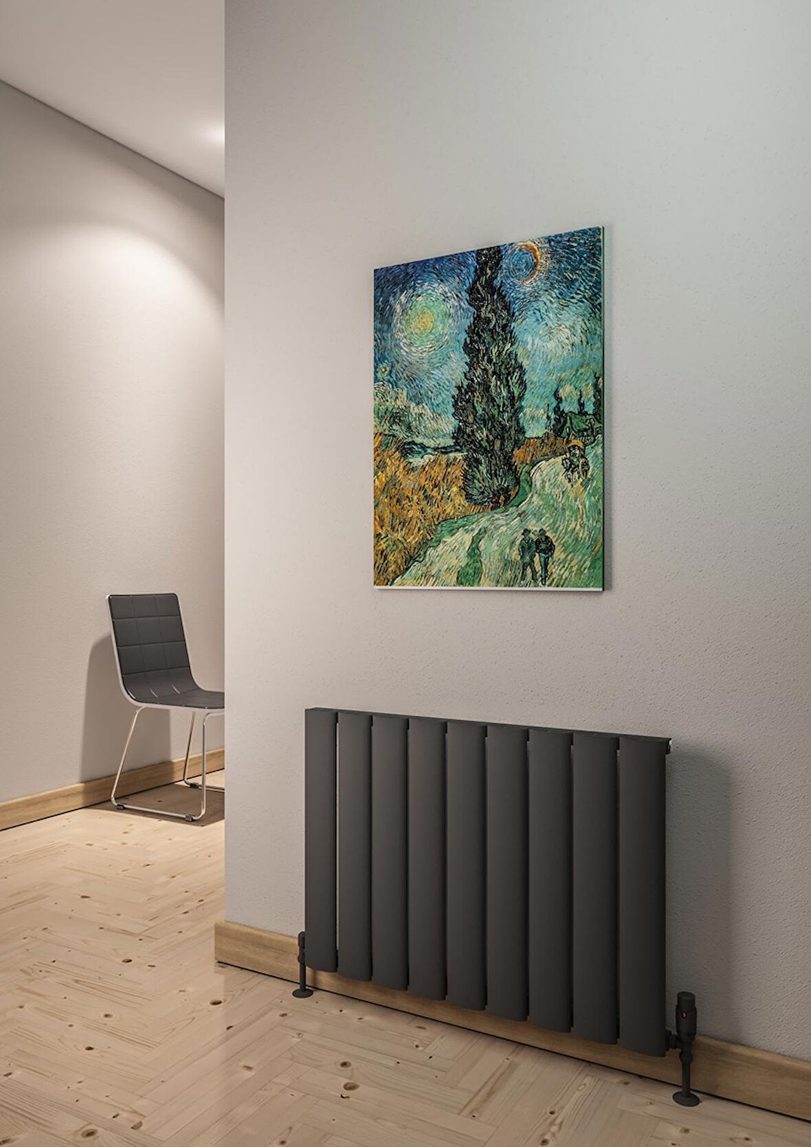 Warma Serez Alüminyum Radyatör 850 X 600 Pütürlü Antrasit 7946