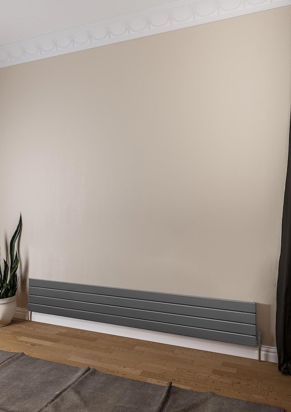 Warma Teos Çelik Radyatör 1800 X 295 Pütürlü Antrasit 7946