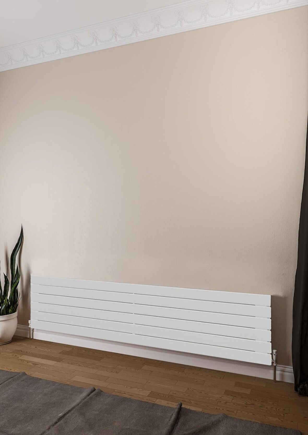 Warma Teos Çelik Radyatör 1800 X 445 Beyaz RAL 9016 Gloss 80