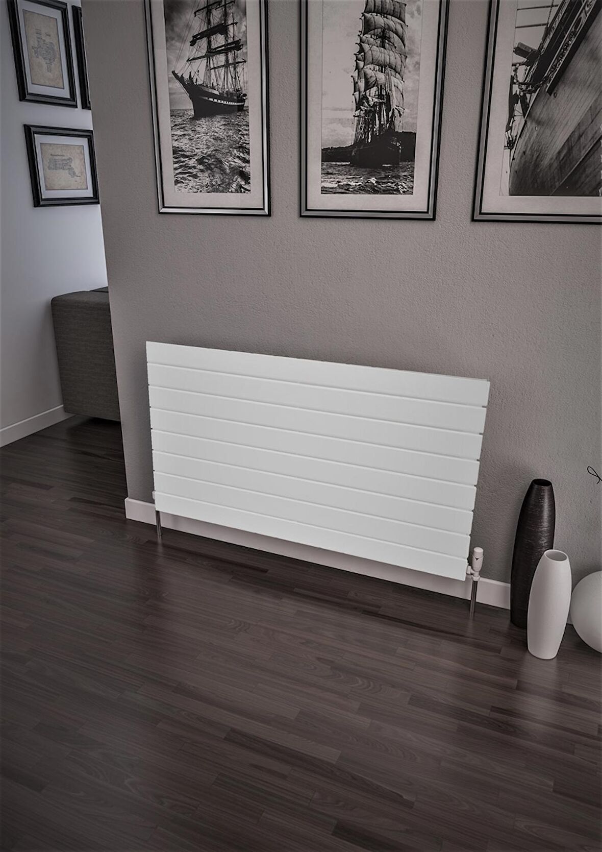 Warma Teos Çelik Radyatör 1000 X 595 Beyaz RAL 9016 Gloss 80