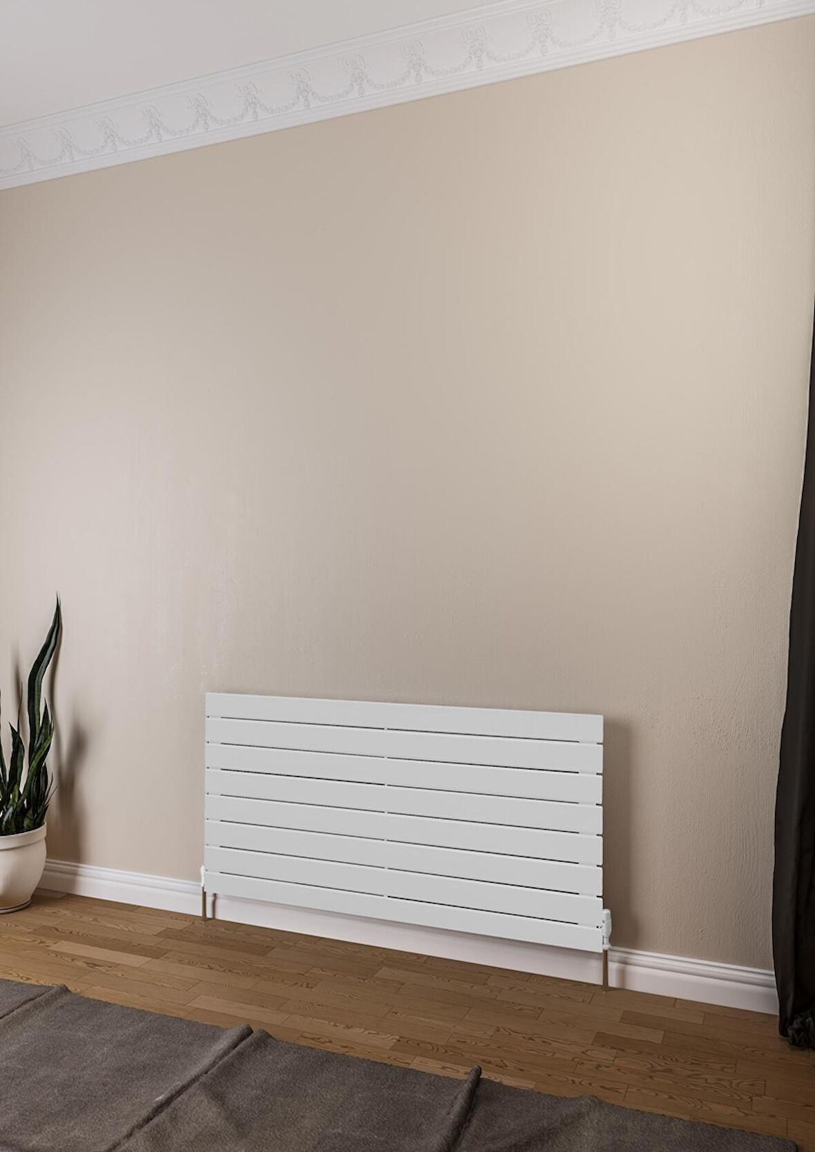Warma Teos Çelik Radyatör 1200 X 595 Beyaz RAL 9016 Gloss 80
