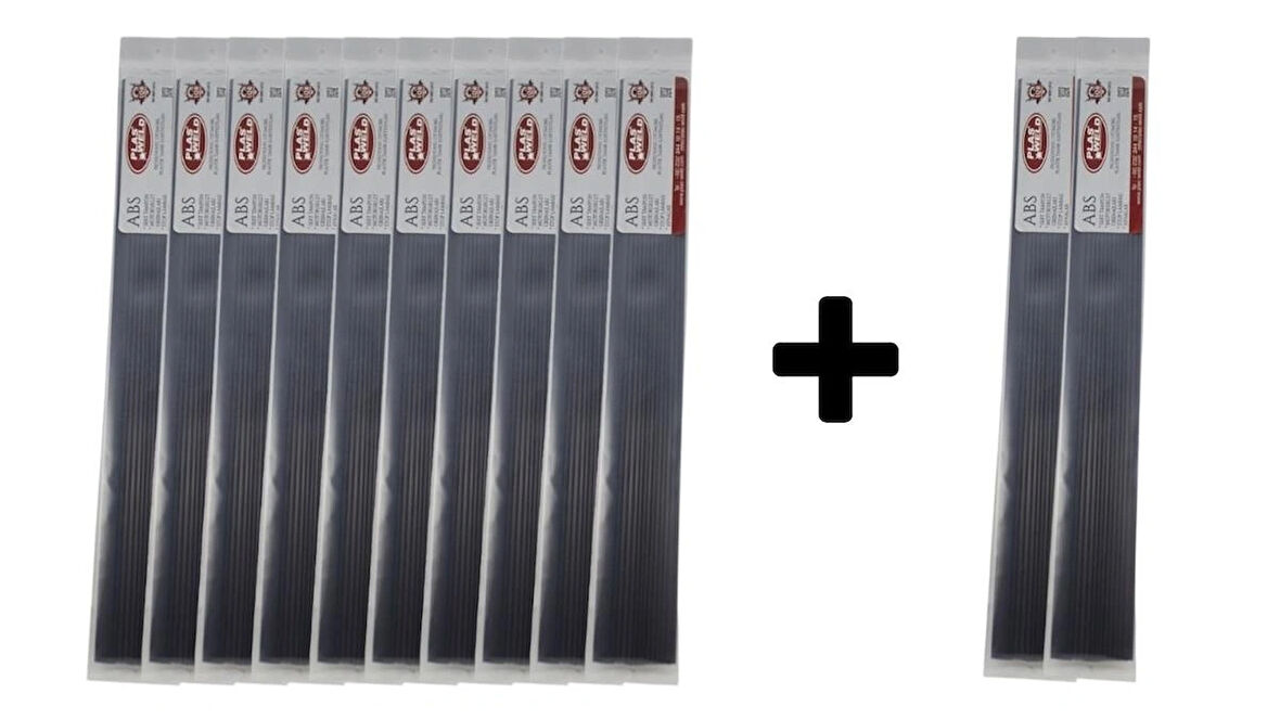 Abs ( Geniş ) Plastik Kaynak Elektrodu - 10+2