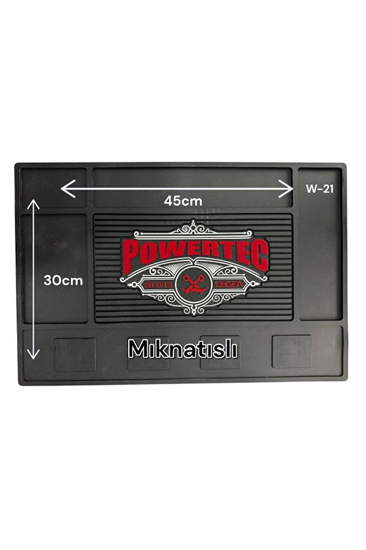 Powertec W-21 Mıknatıslı Premium Kuaför Makine - Araç Gereç Paspası