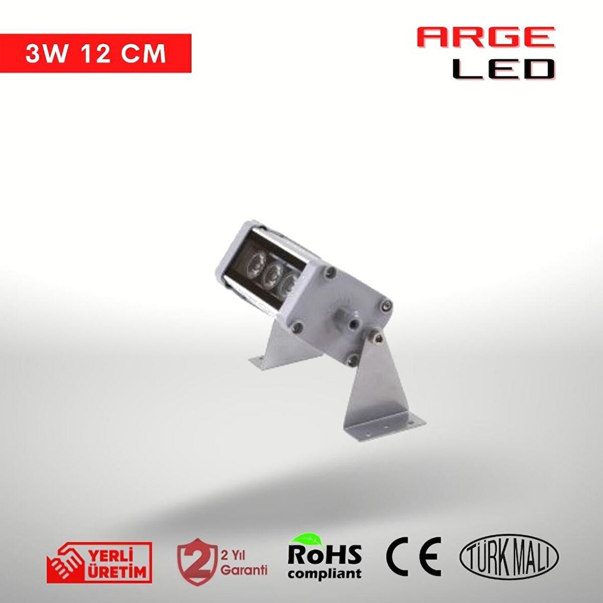 Arge Led 3000K Gün Işığı Wallwasher Duvar Boyama 12 Cm (3W)