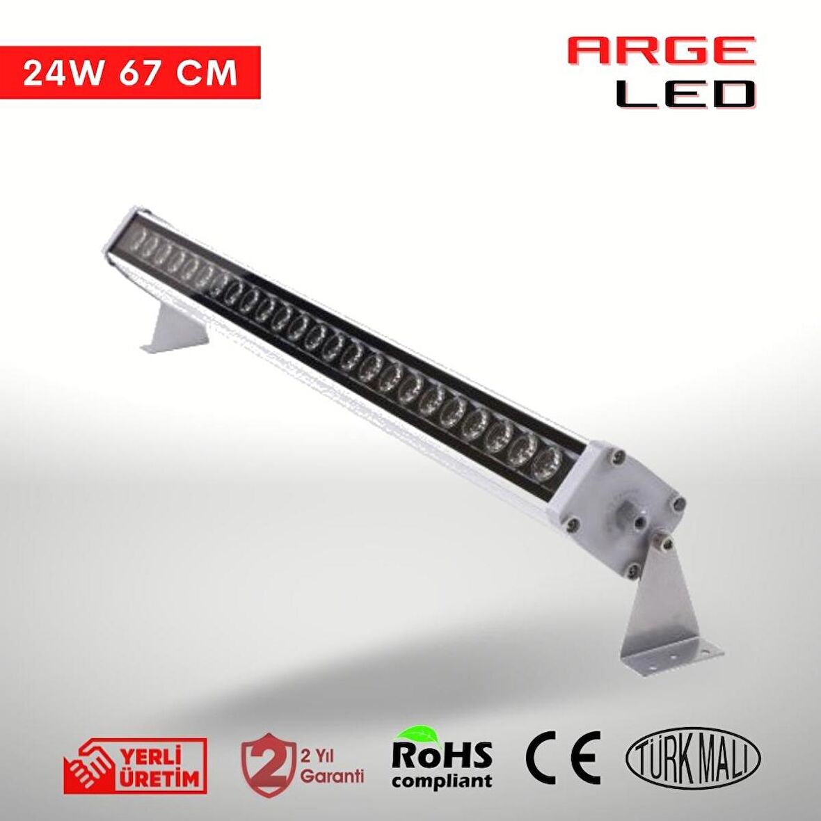 Arge Led 4000K Ilık Beyaz Wallwasher Duvar Boyama 67 Cm (24W)