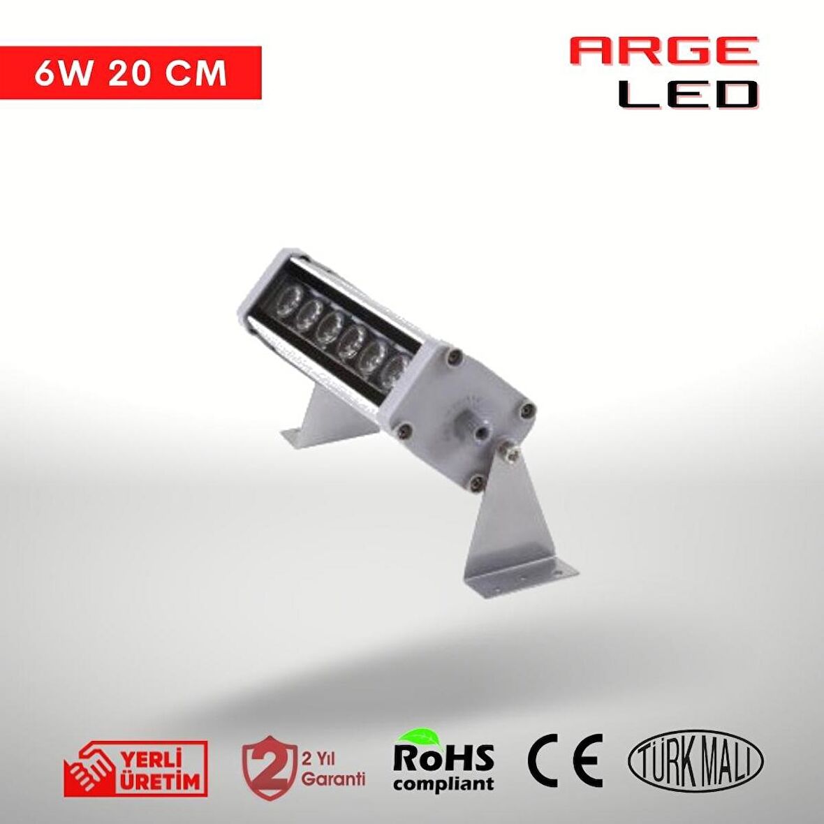 Arge Led Yeşil Wallwasher Duvar Boyama 20 Cm (6W)