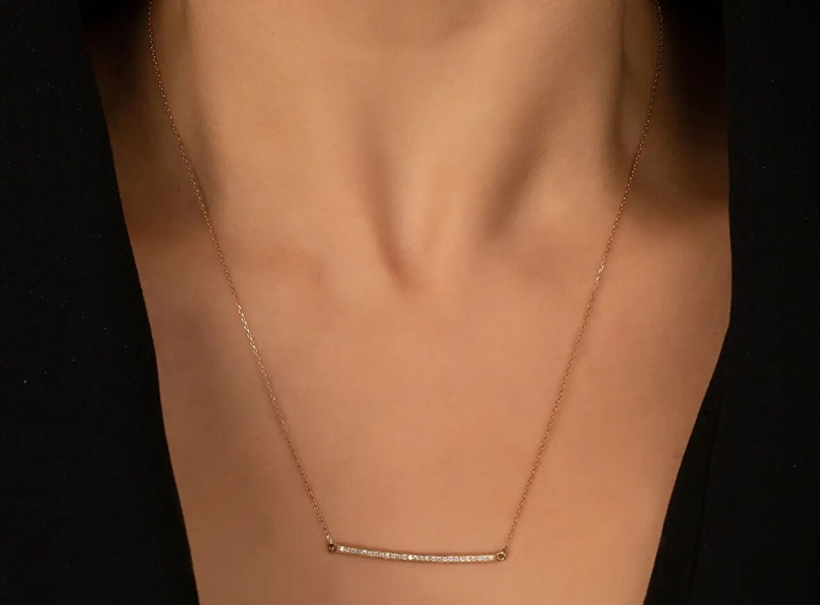 Pırlanta Taşlı Kolye