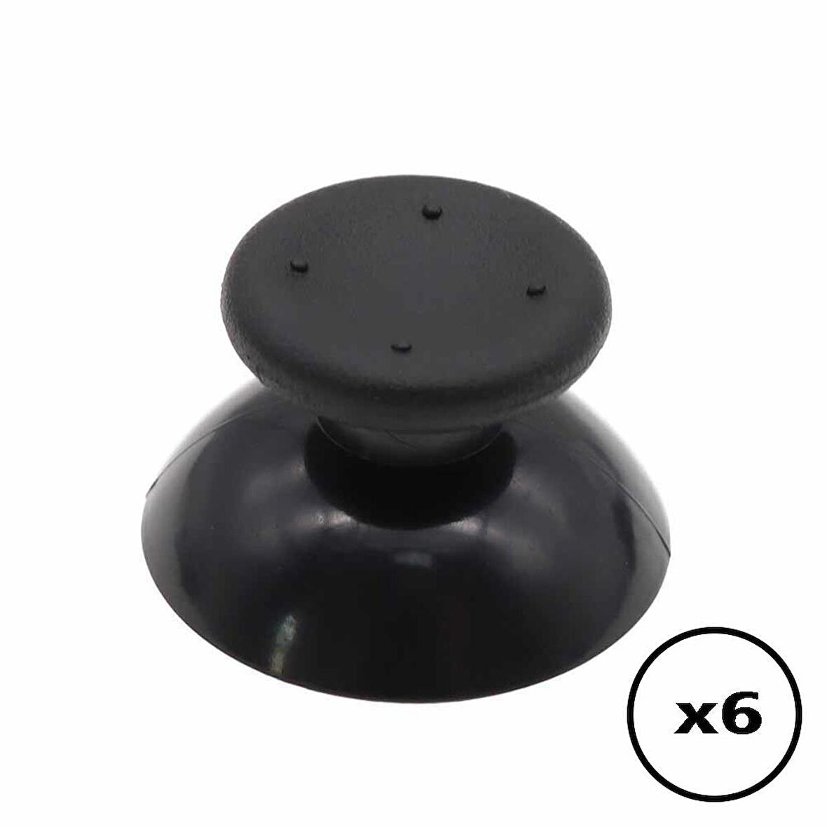 6 ADET XBOX 360 İçin Analog Başlık XBOX 360 Analog Topuz XBOX 360 Kol Tamiri Yedek Parça Siyah Renk