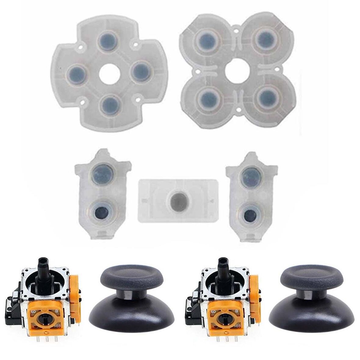 PS4 030 040 050 055 Analog Motor Topuz İç Lastik Tamir Seti Playstation 4 Kol Tamir Yedek Parça