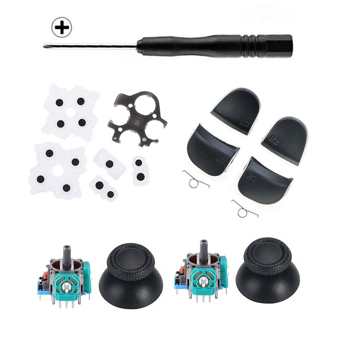 PS5 Analog Motor Topuz İç Lastik Tetik Omuz Tuşu Tornavida Versiyon 2 Playstation 5 Kol Tamiri