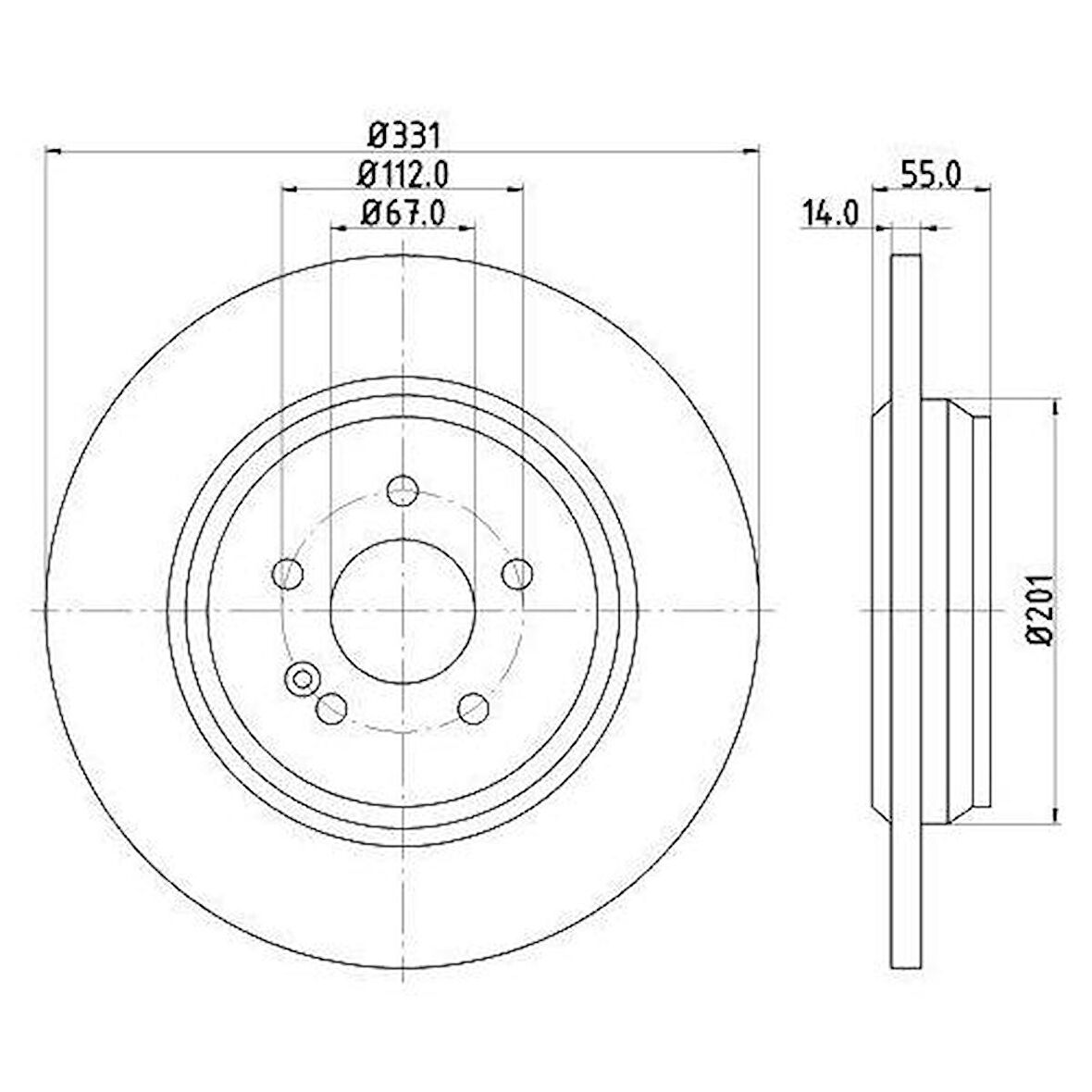 FREN DİSKİ ARKA W163 01-05