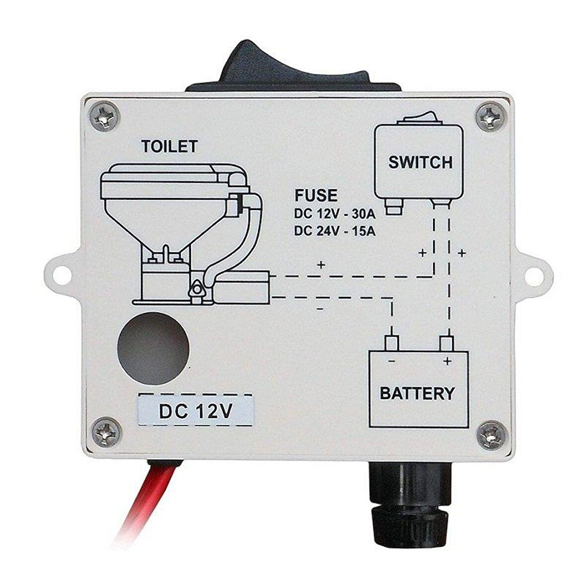 TMC Tuvalet Paneli Switch 12V