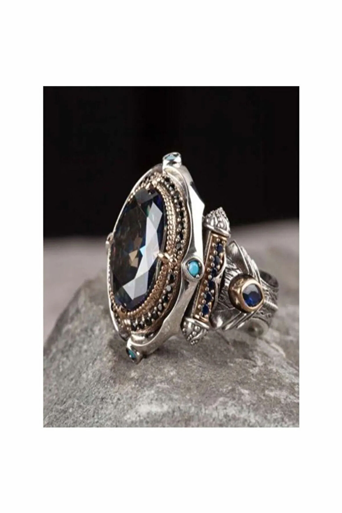 Islam Usta Tasarımı Payidar Gümüş Erkek Yüzük