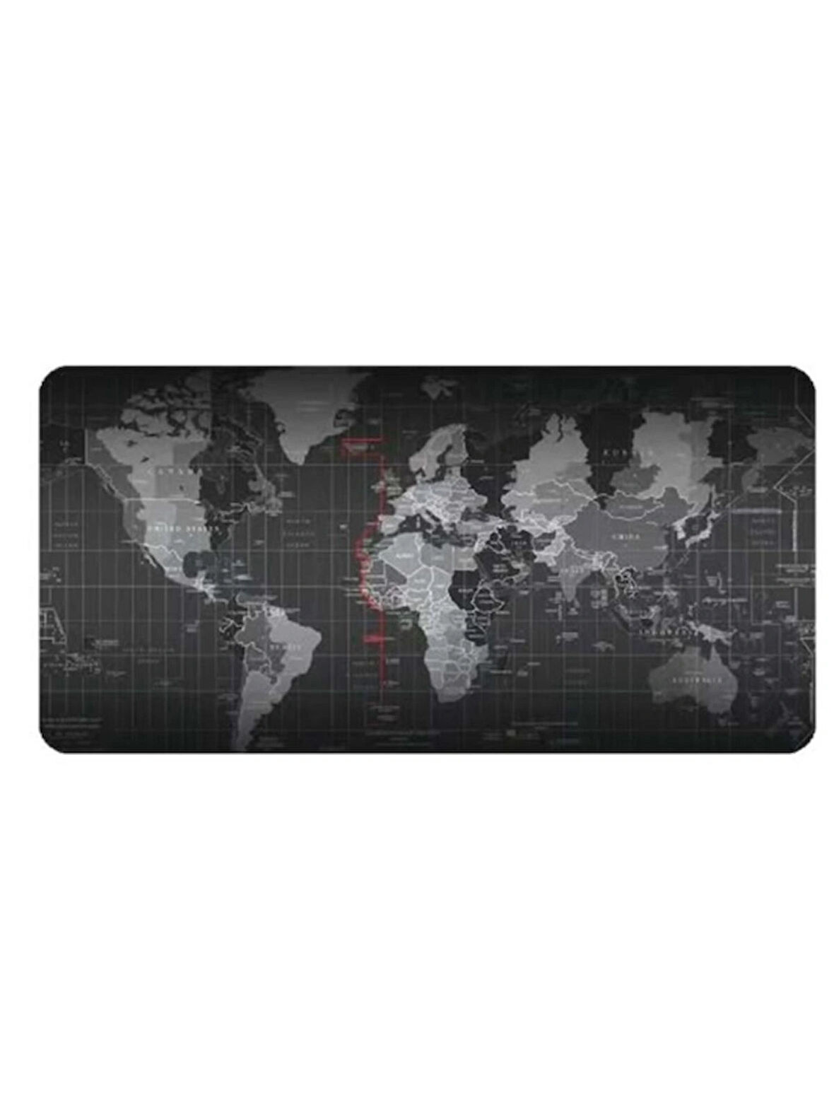 Dünya Haritası Desenli 80X30 Mouse Pad