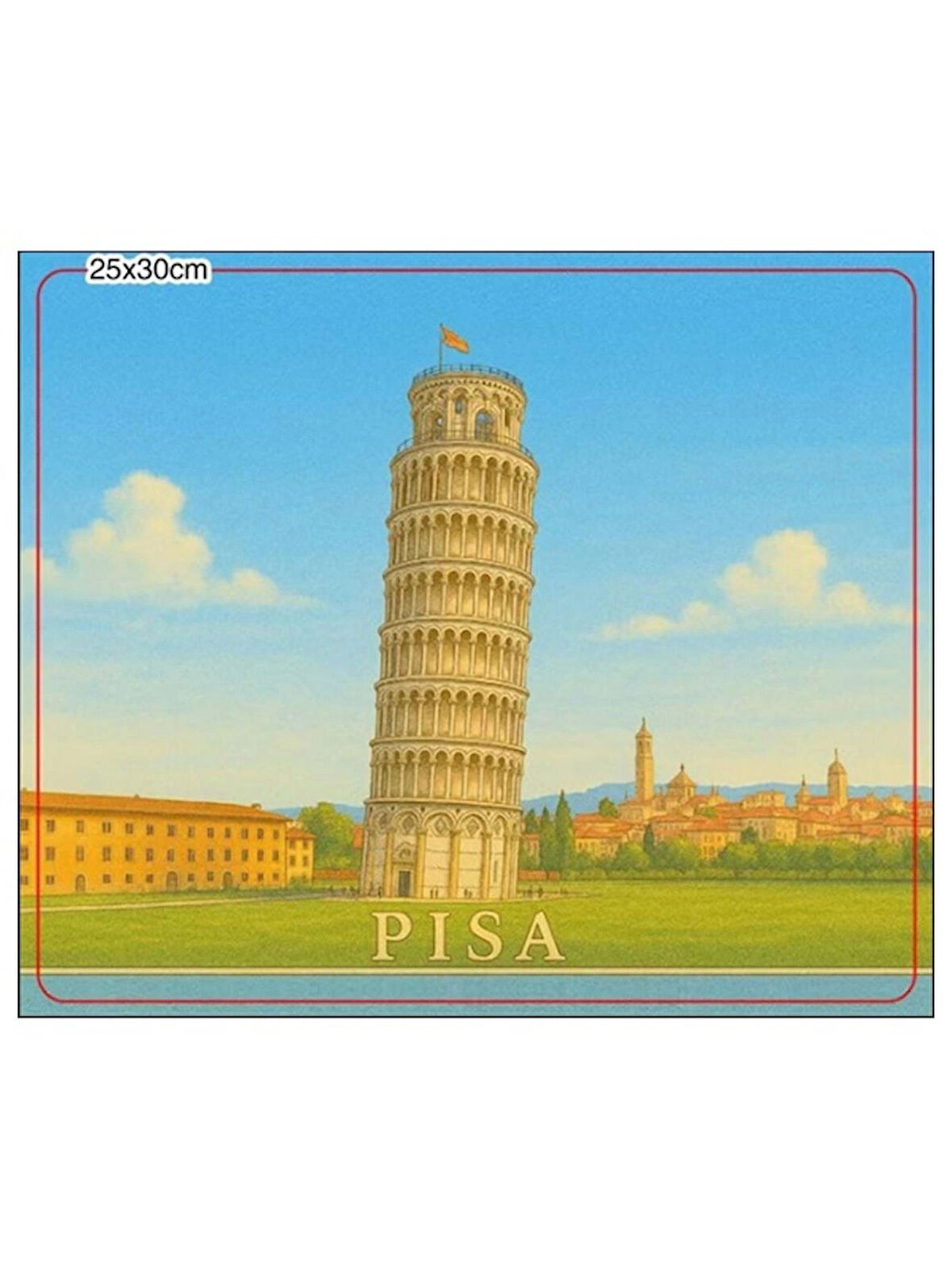 Pisa Kulesi Resimli 25X30 Mouse Pad