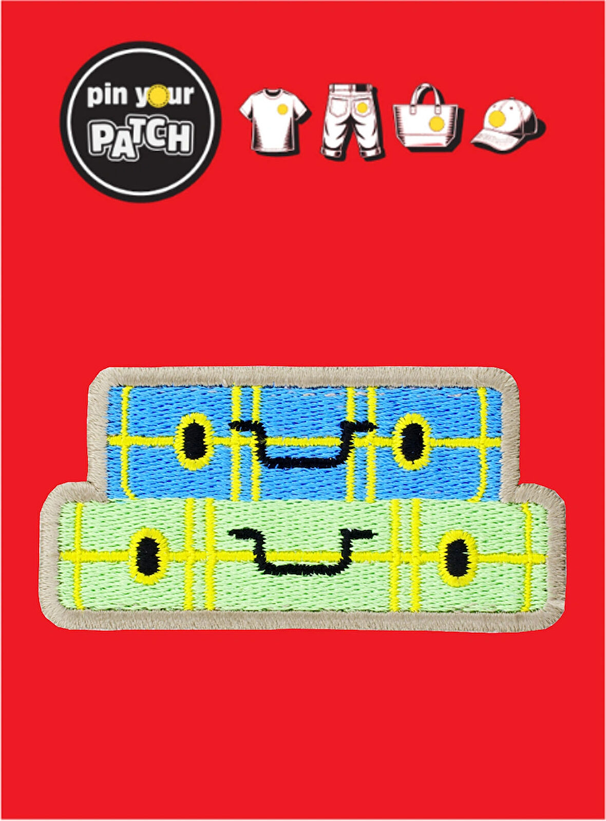 Ütü ile Yapışan Yama 7049 Sevimli Valizler