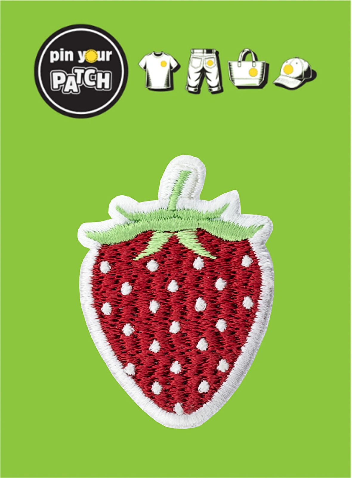 Ütü ile Yapışan Yama 7057 Çilek