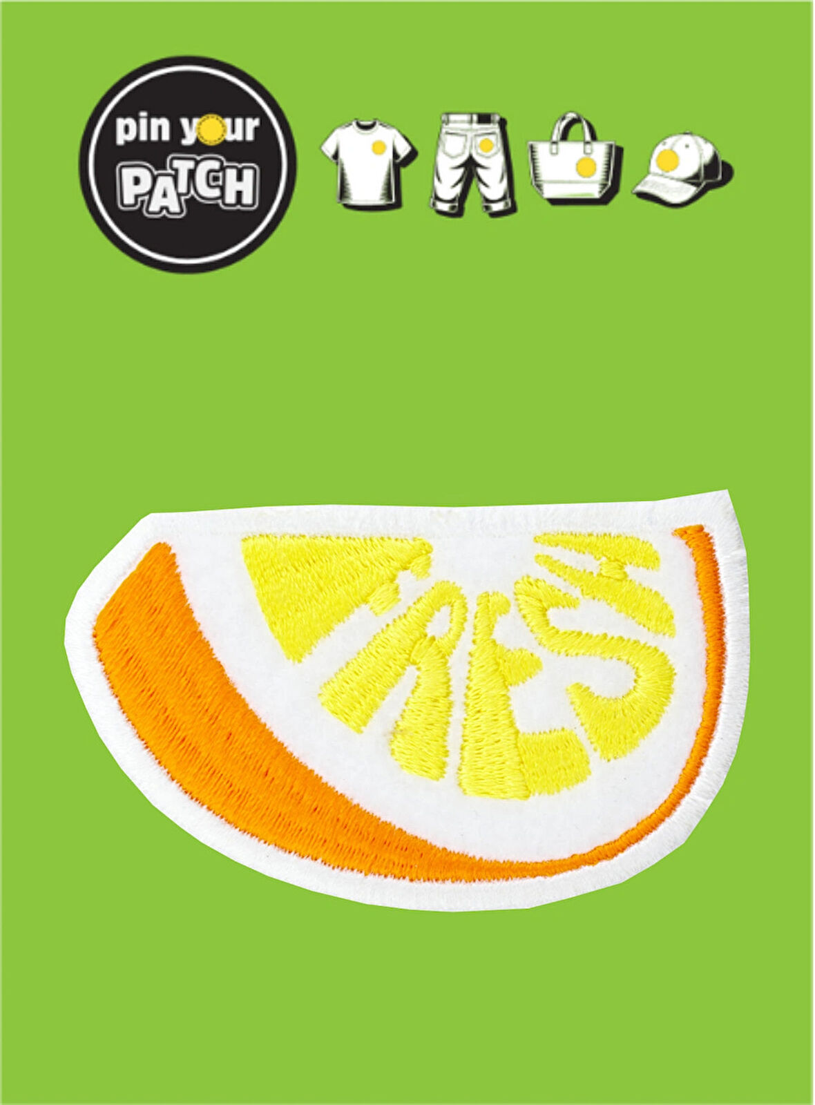 Ütü ile Yapışan Yama 7061 Portakal