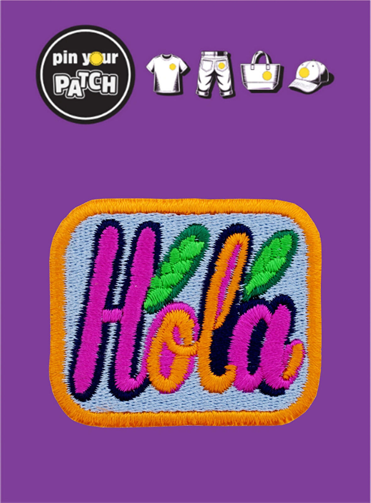 Ütü ile Yapışan Yama 7076 Yazı Hola