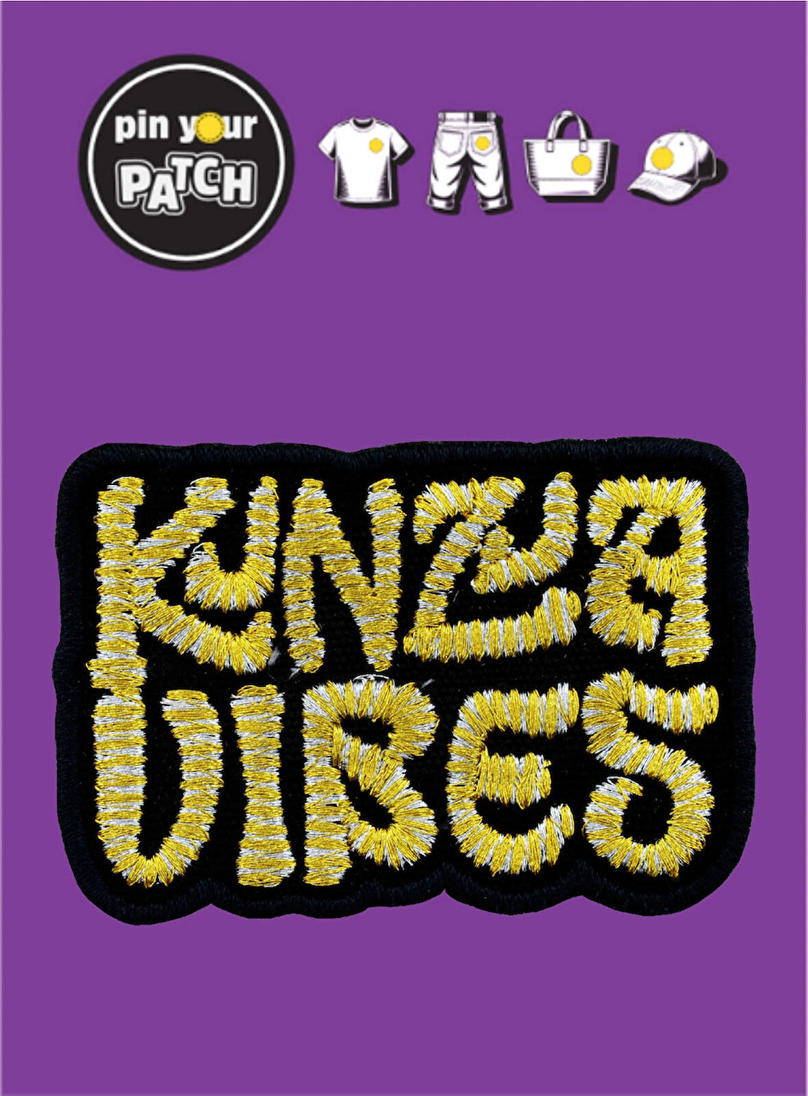 Ütü ile Yapışan Yama 7079 Yazı Kinza Vibes