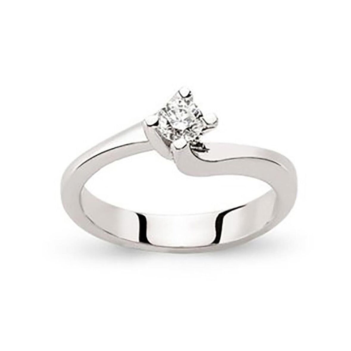 Bilezikhane Tektaş Pırlanta Yüzük 0.22 CT G-VS 3.30 Gram 18 Ayar Altın