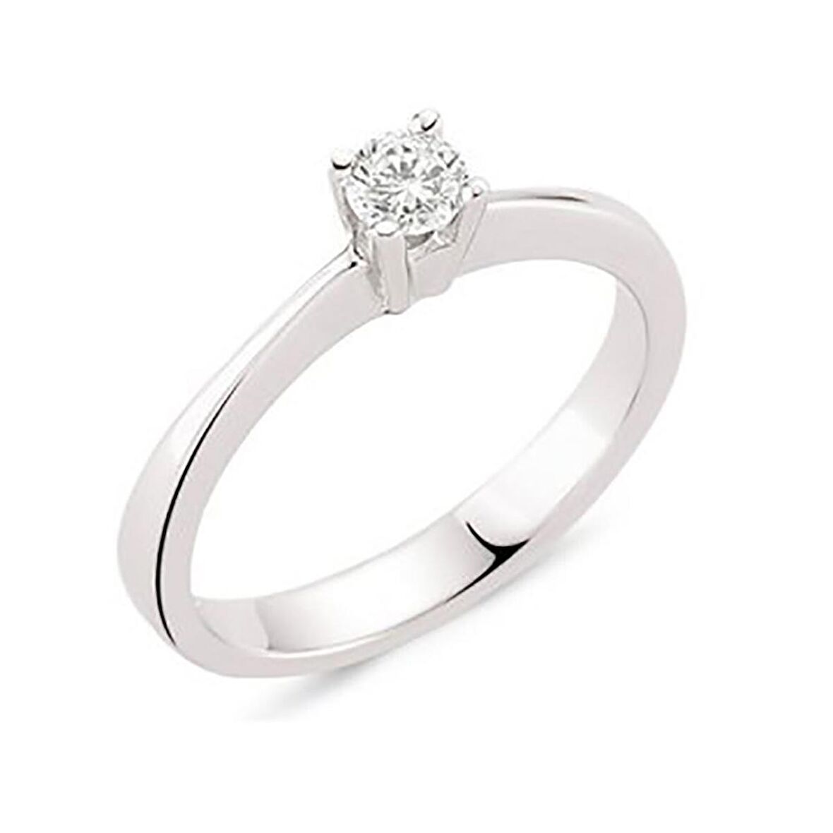 Bilezikhane Tektaş Pırlanta Yüzük 0.23 CT H-SI 3.50 Gram 18 Ayar Altın