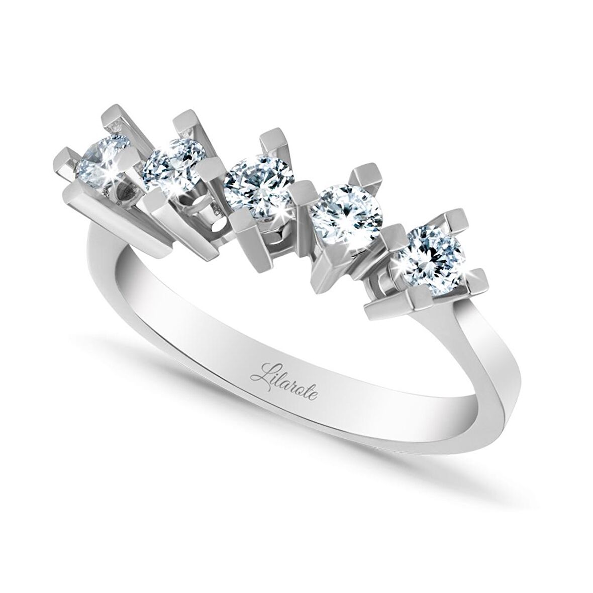 0.22 Ct Pırlanta Beştaş Yüzük