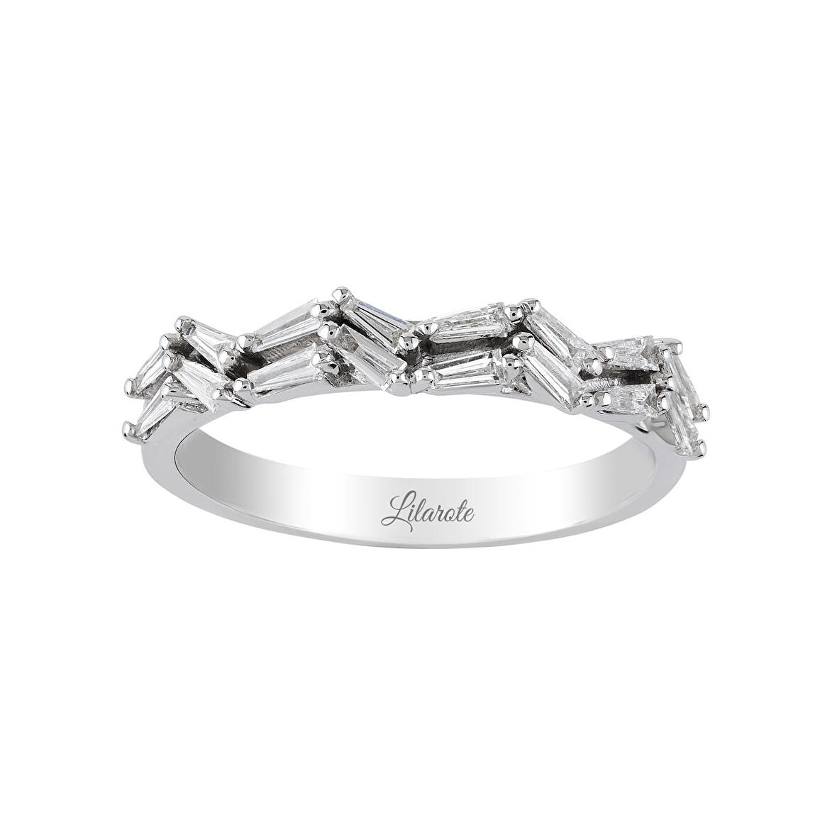 0.28 Ct Pırlanta Baget Yüzük