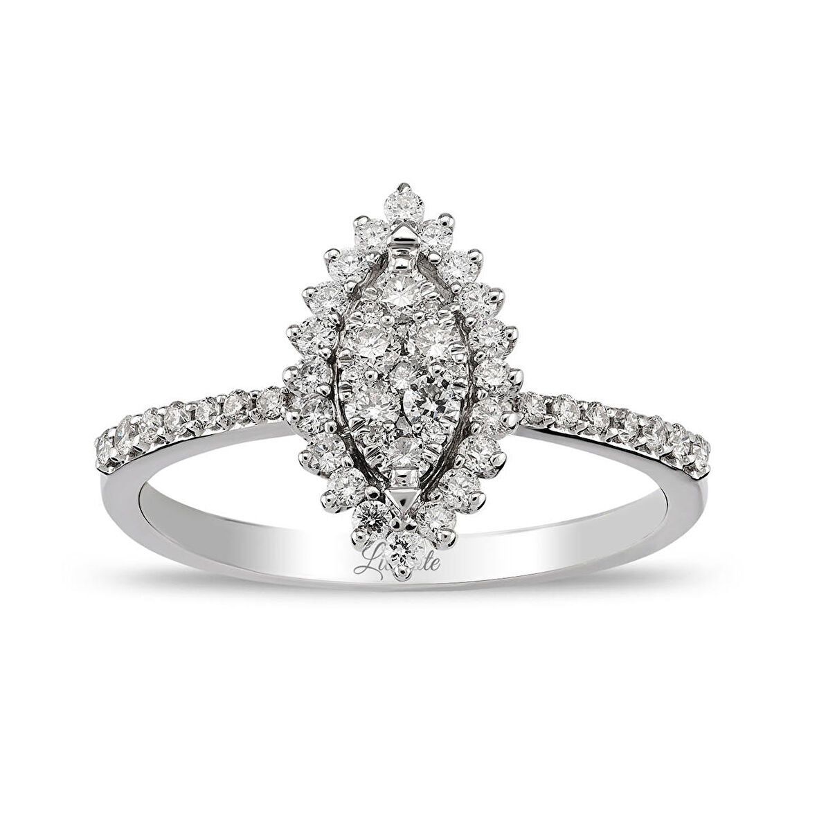 0.39 Ct Pırlanta Baget Yüzük