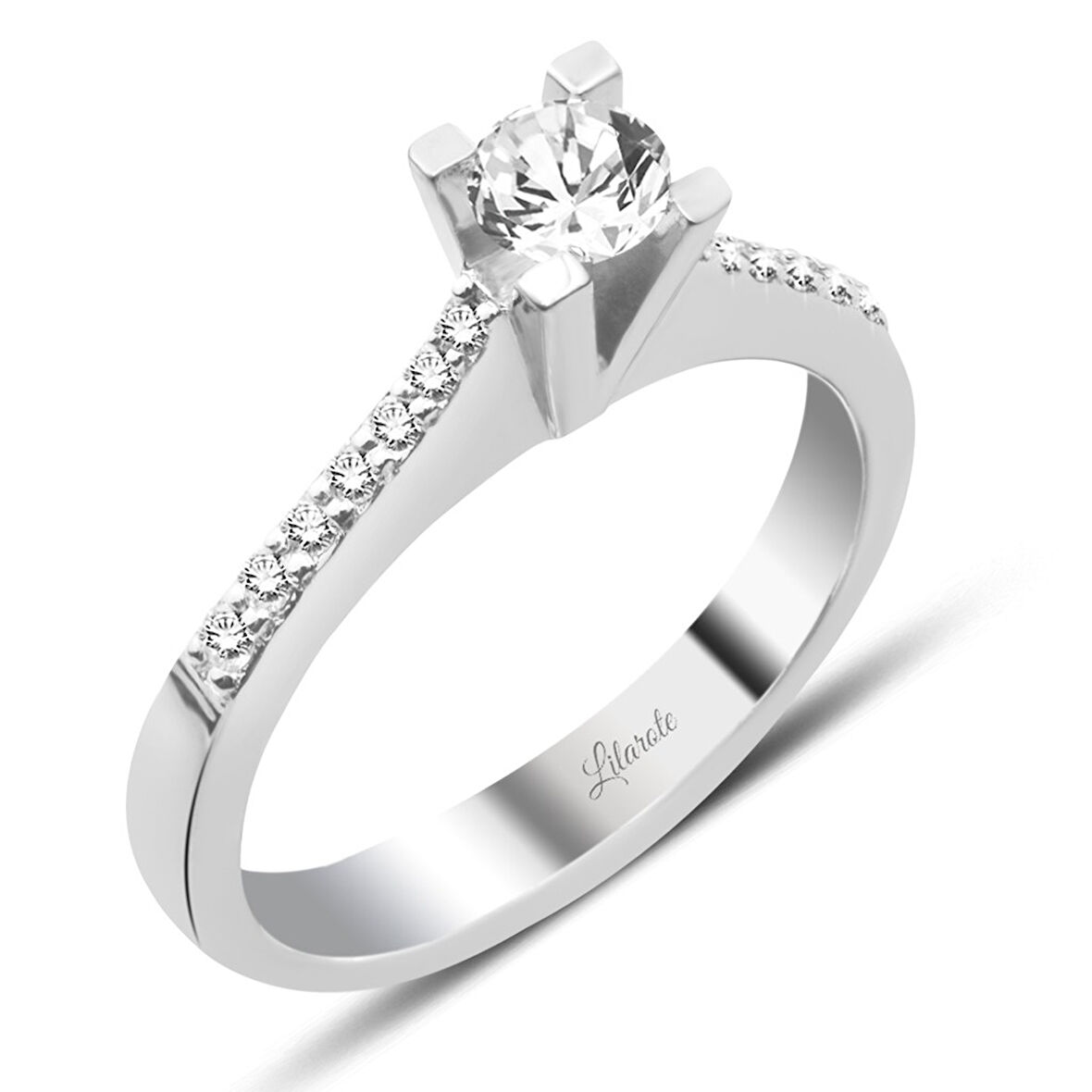 Pırlanta Modern Tektaş Yüzük