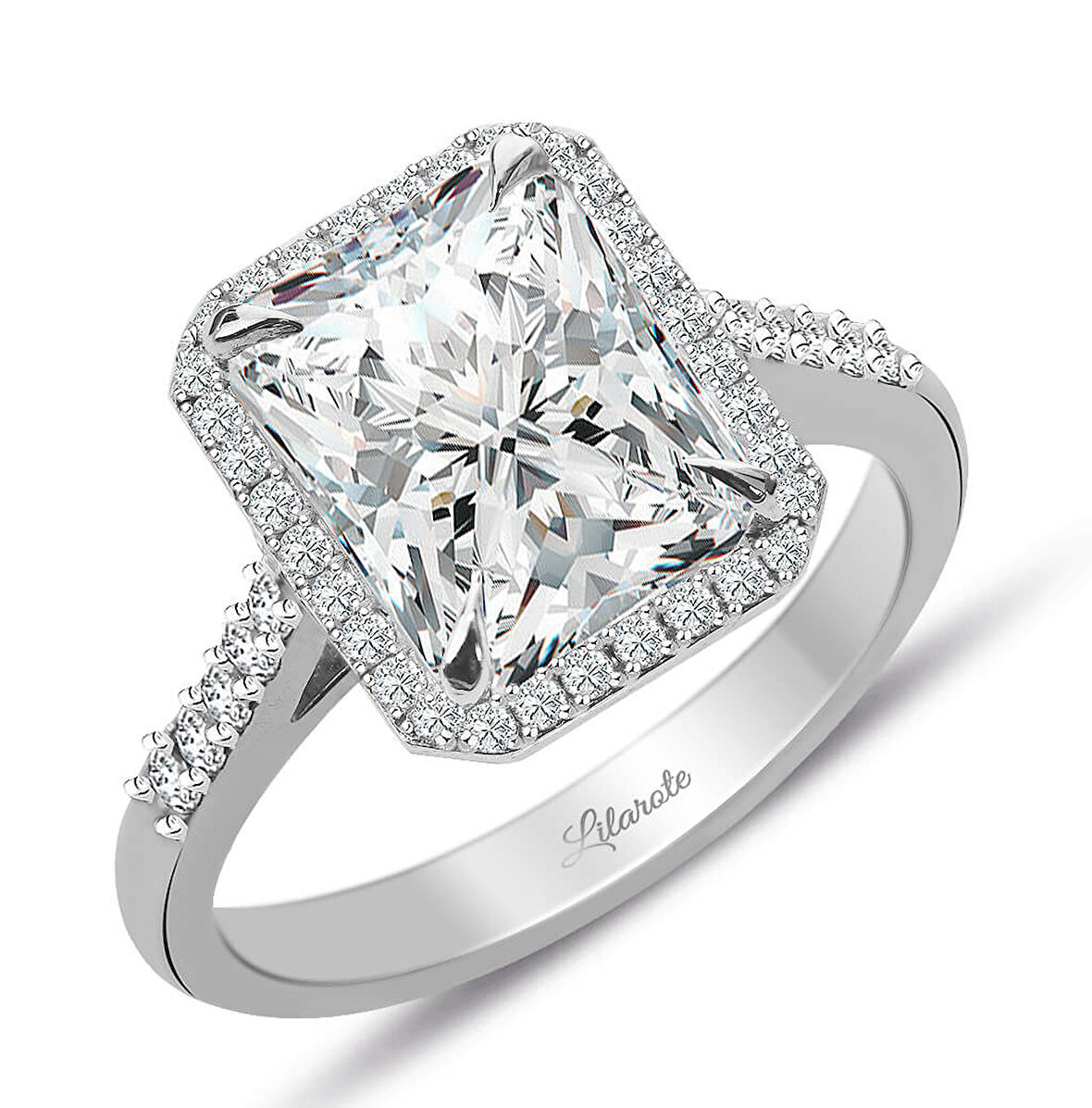 Pırlantalı Topaz Baget Kesim Tektaş Yüzük