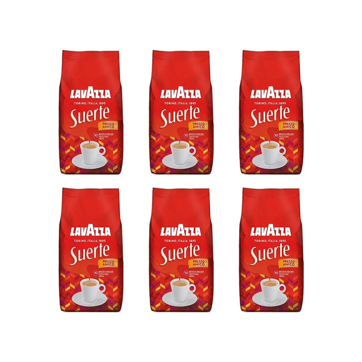 Lavazza Suerte Çekirdek Kahve - 1 Koli - 1kg x 6 Adet