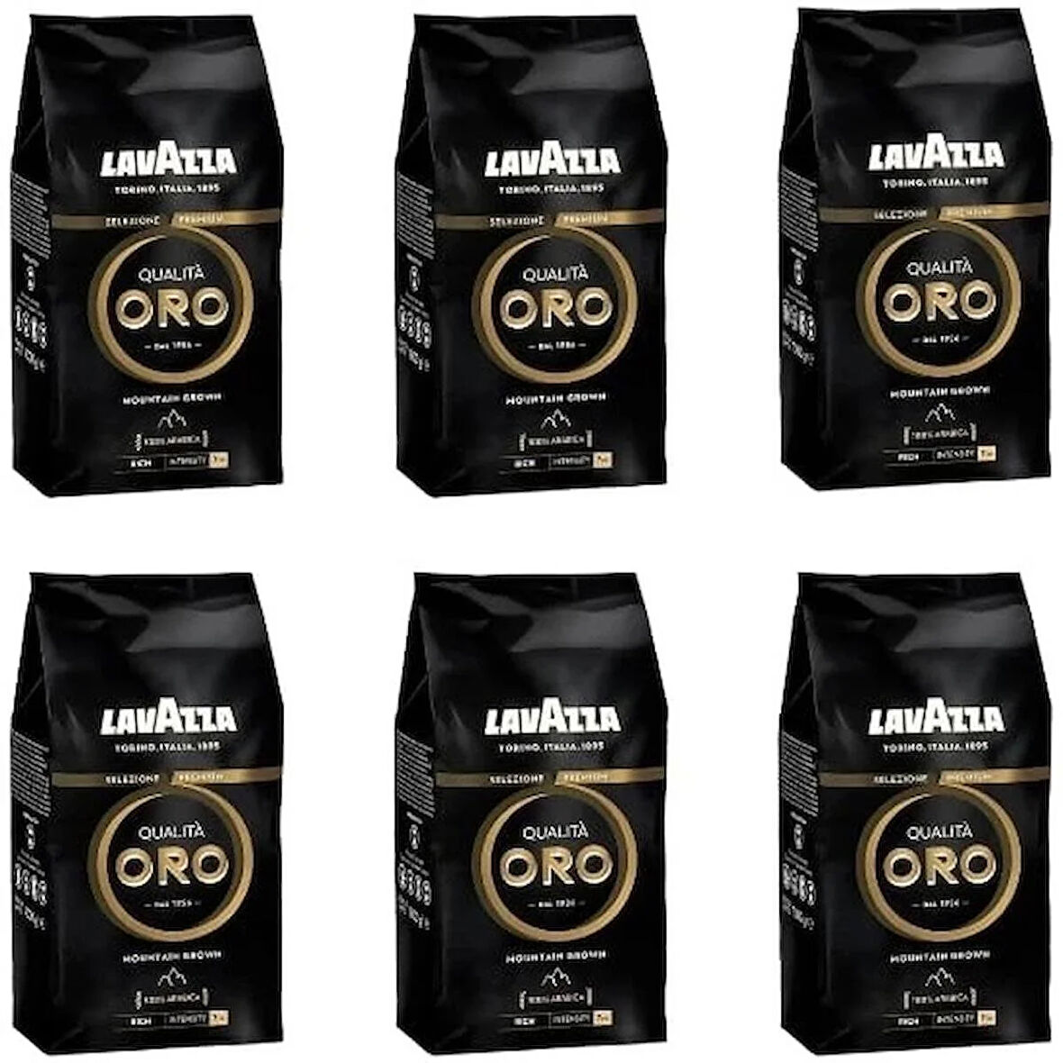 Lavazza Oro Black Espresso Çekirdek Kahve 1 kg 6 Adet