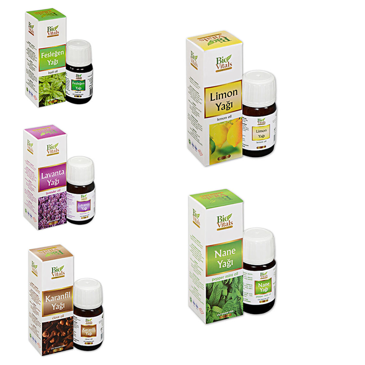  Bio Vitals Feslegen-Nane-Karanfil-Lavanta-Limon 20ml