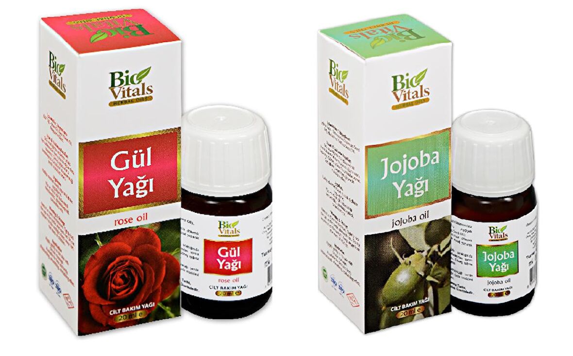 Gül Ve Jojoba -Aromatik Masaj-Cilt Bakım Yağ Seti