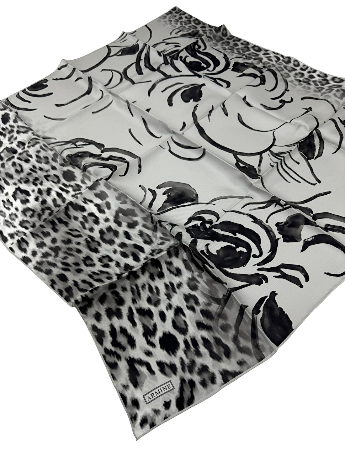 Armine Nostalji Serisi Twill İpek Eşarp 9355D