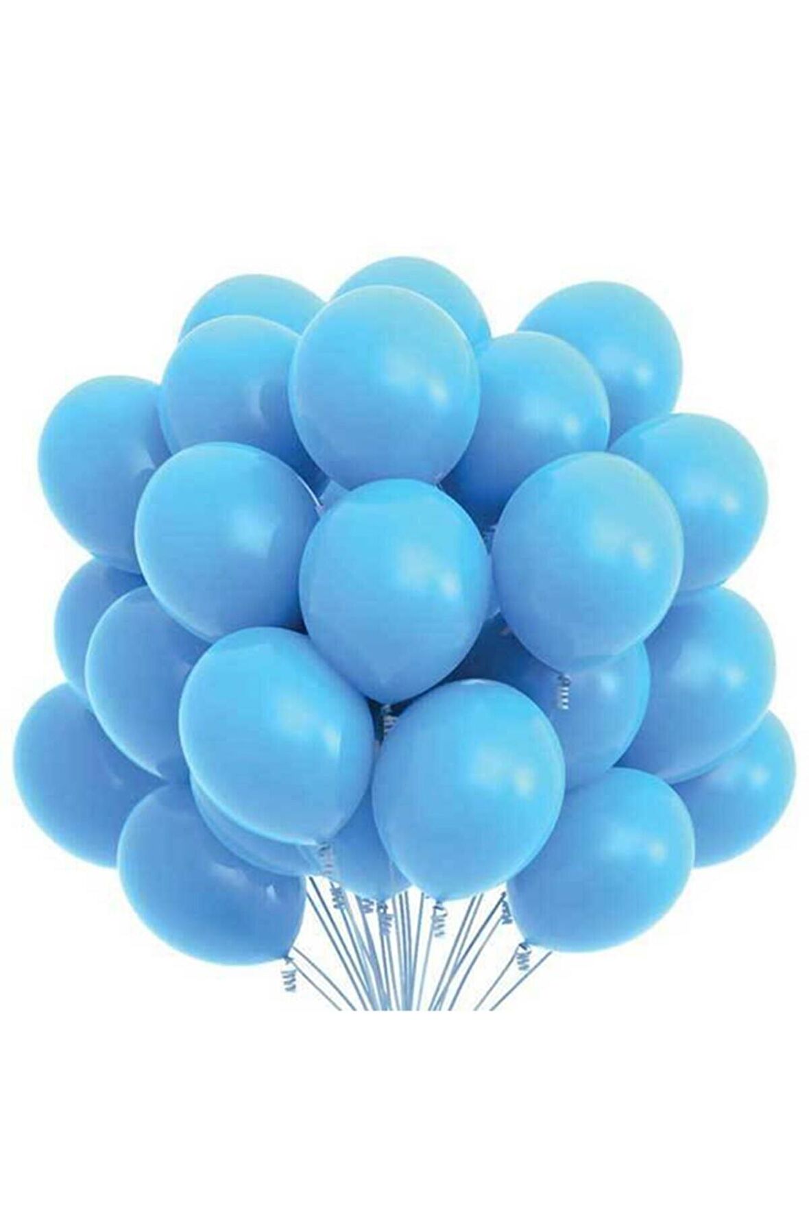 Açık Mavi Pastel Balon 20 Adet