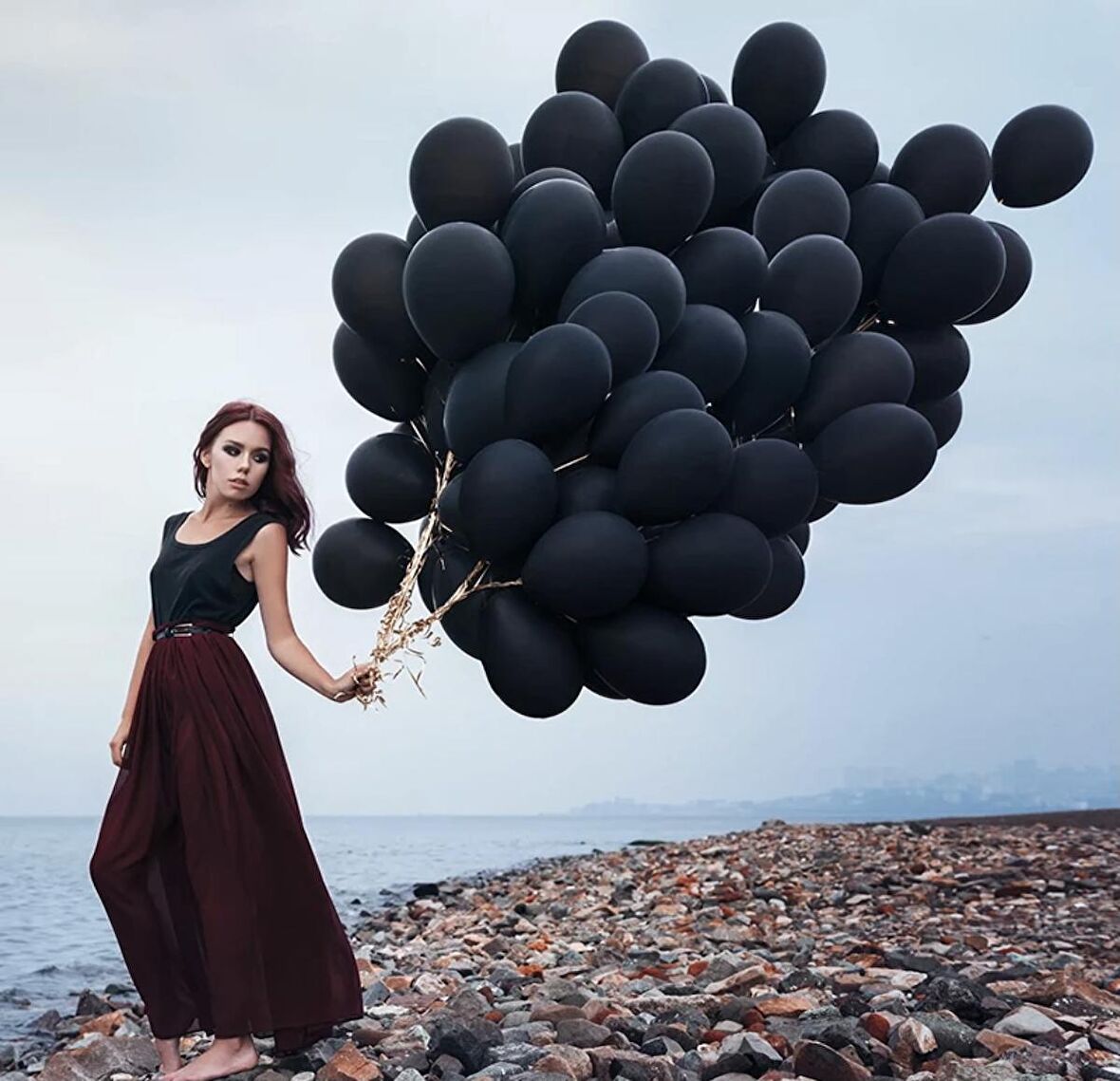 Siyah Balon 50 Adet