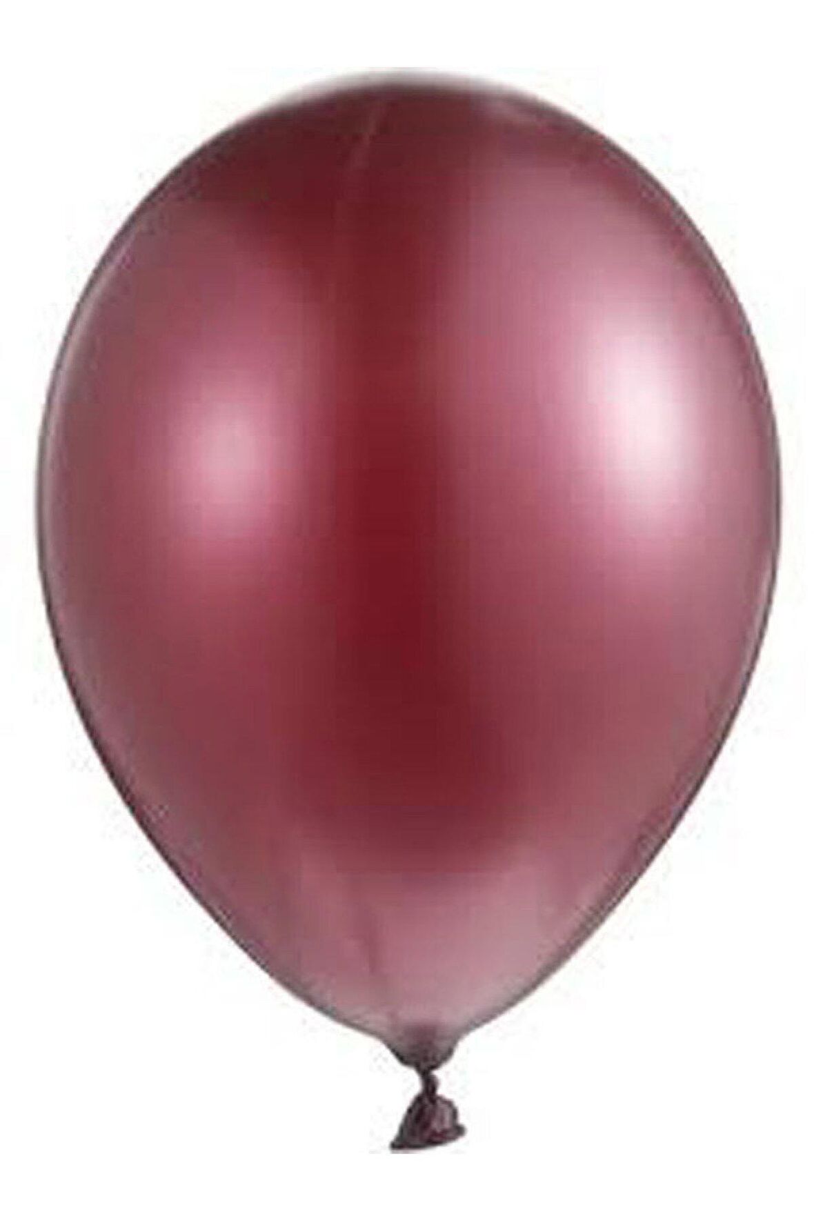Bordo Metalik Balon 50 Adet + 5 mt balon zinciri