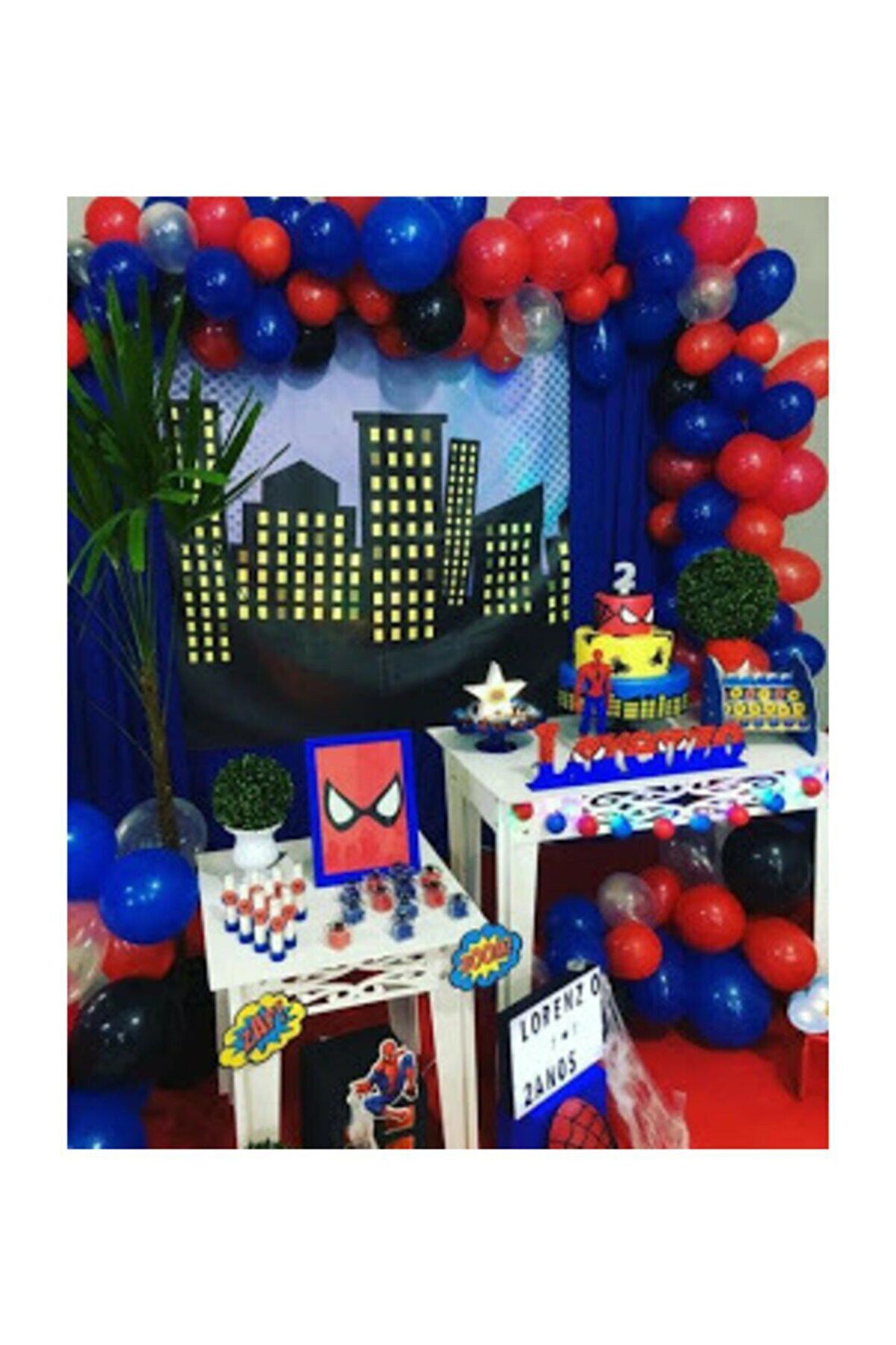 Siderman Konsept 50 Adet Metalik Balon Ve Balon Zinciri 