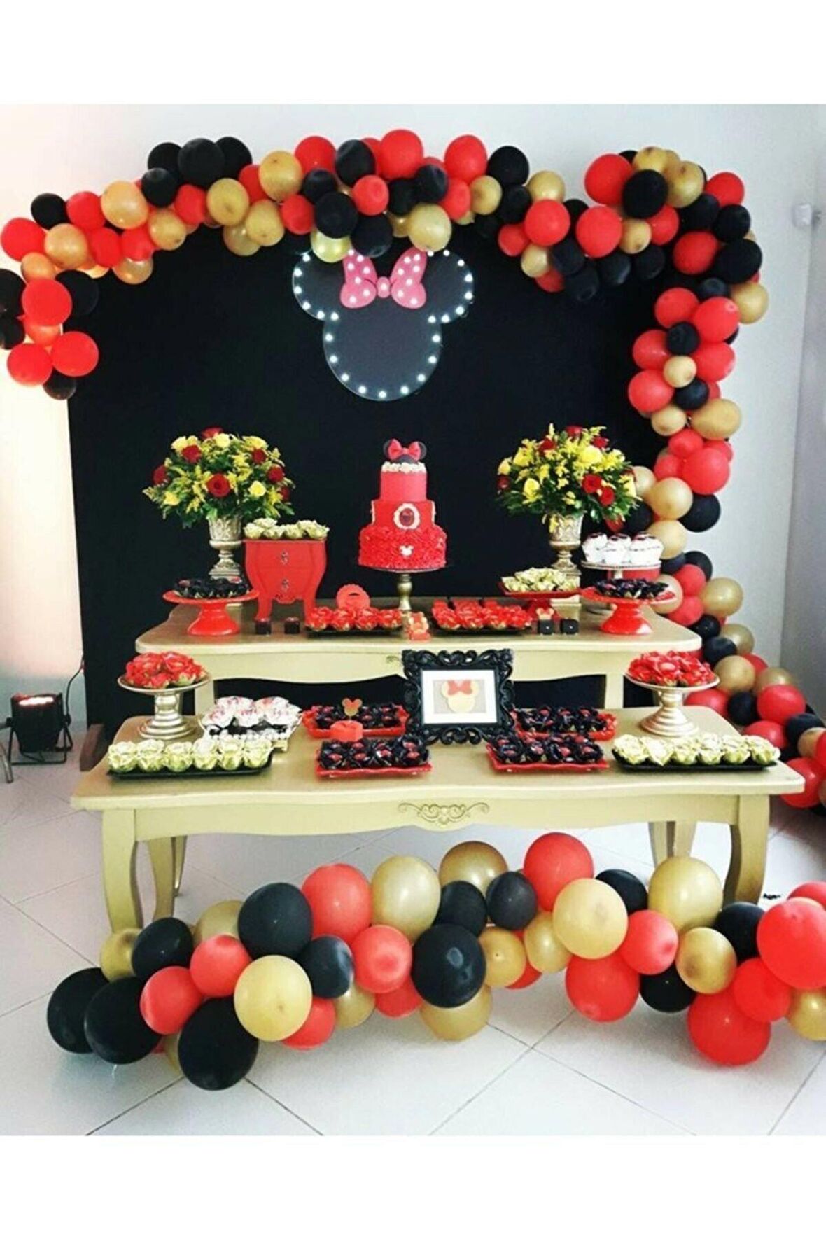 50 Adet 12 Inç Metalik Balon + 5 mt Balon Zinciri Parti Konsept Doğum Günü