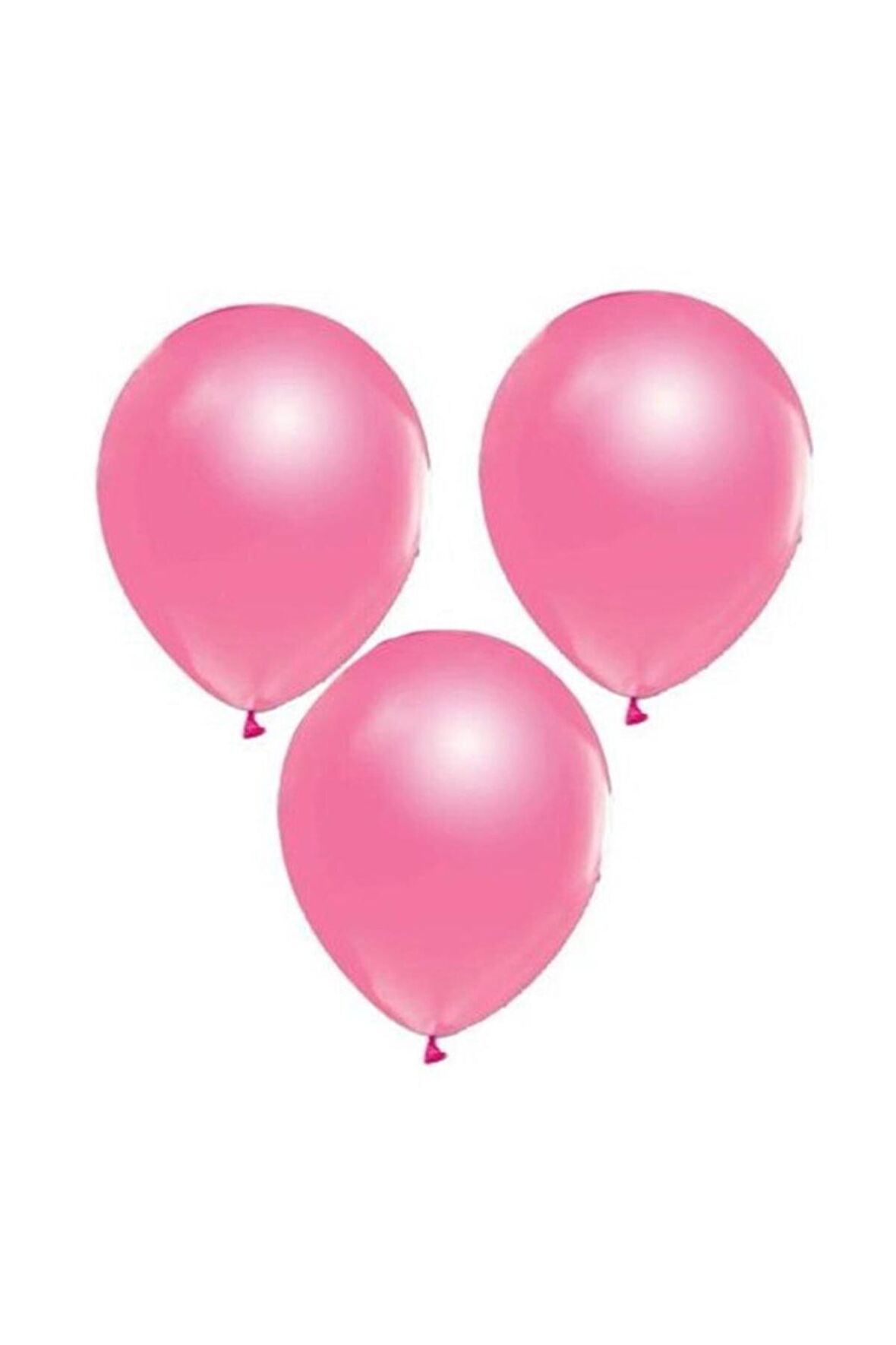 Cansüs Pembe Metalik Balon - 10'lu 3